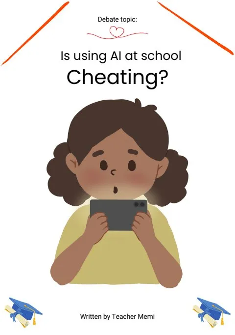 غلاف كتيّب AI at school